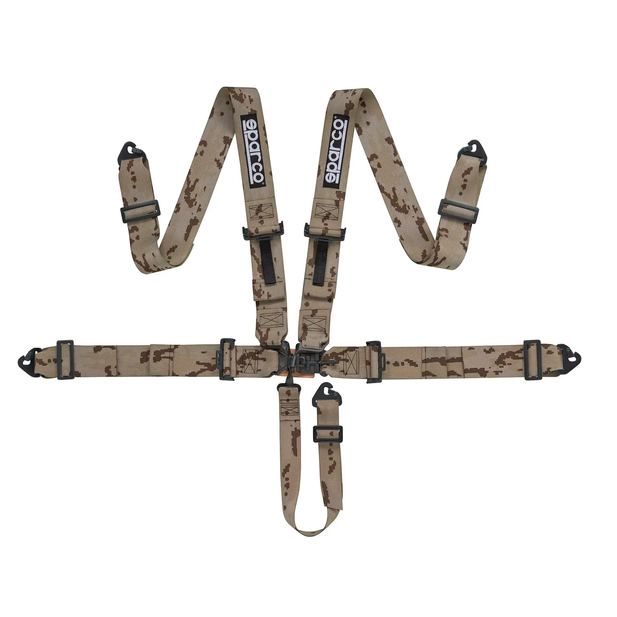 Нов продукт: 2026 Sparco Sport H-5 SFI Camo, FIA 5-point Harness 3 Inch